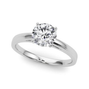 Classic Cathedral Style Peg Head Engagement Ring