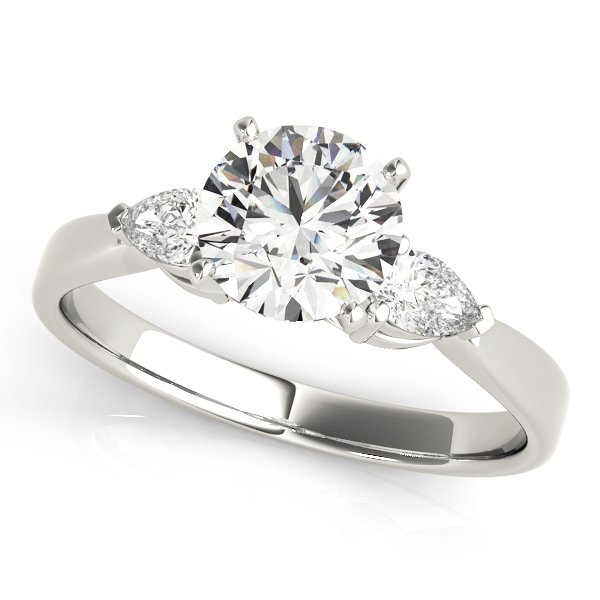 3-Stone Pear Shaped Engagement Ring