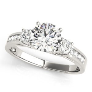 3-Stone Channel Set Engagement Ring