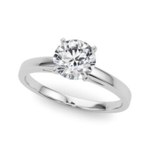 Classic Plain Cathedral Engagement Ring