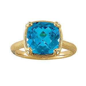 Cushion Shaped Color Ring