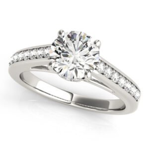 ENGAGEMENT RINGS SINGLE ROW PRONG