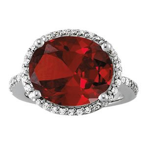 Oval Halo Ring