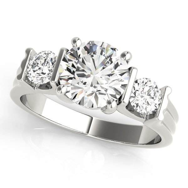 3-Stone Round Engagement Ring