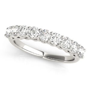 Shared Prong Wedding Band