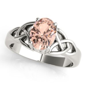 Filigree Oval Cut Color Ring