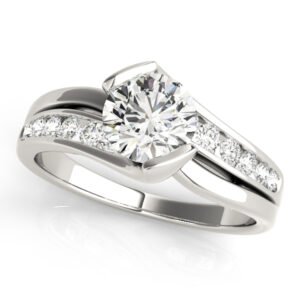 Bypass Channel Set Engagement Rings