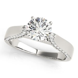 Classic Solitaire Shared Prong Engagement Ring