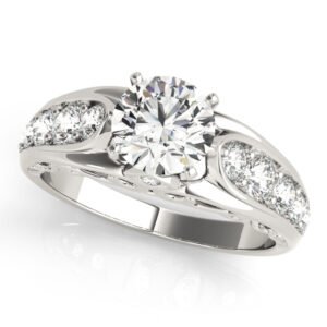 Single Row Engagement Ring