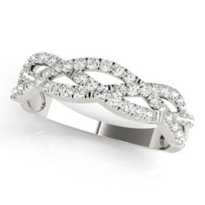 Multirow Twisted Shank Engagement Rings