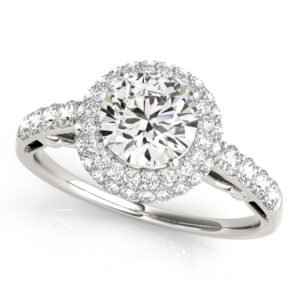 Solitaire Double Halo Engagement Ring
