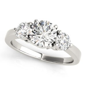 3-Stone Prong Set Engagement Ring