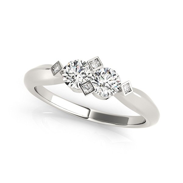 2-Stone Round Fashion Ring