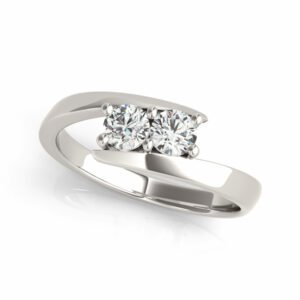 2-Stone Bypass Fashion Ring