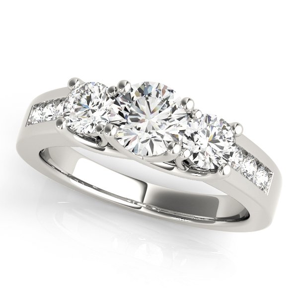 3-Stone Trellis Engagement Ring