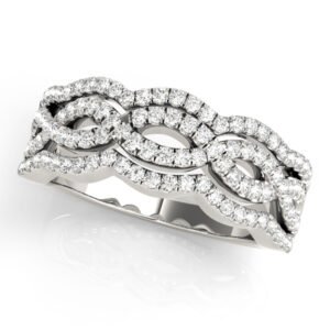 Infinity Multirow Split Prong Wedding Rings