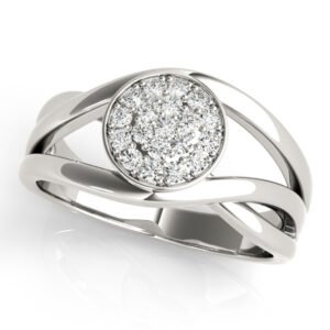 Bezel Set Cluster Fashion Band