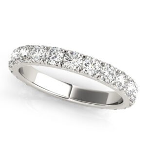 French-Cut Eternity Wedding Band
