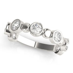Bezel Set Stackable Ring