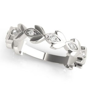 Nature Inspired Floral Shape Stackable Ring
