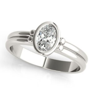 Bezel Set Solitaire Engagement Ring