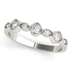 Vintage Milgrain Stackable Band