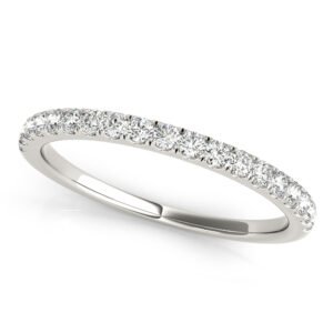 Split Prong Wedding Band