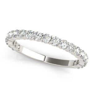 Shared Prong Wedding Band