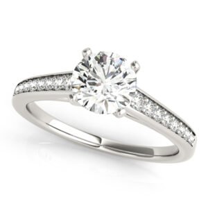 Prong In Channel Cathedral Engagement Rings