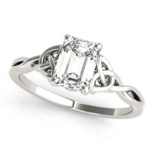 EMERALD CUT COLOR SOLITAIRE
