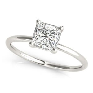 Solitaire Princess Cut Engagement Ring