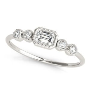 5-Stone Emerald Cut & Round Fashion Ring