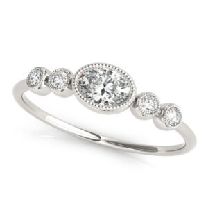 5-Stone Milgrain Oval Fashion Ring
