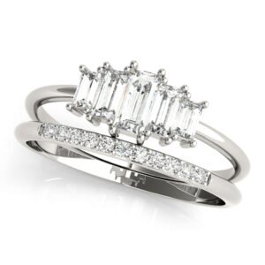 FASHION RING RD & STRAIGHT BAGUETT