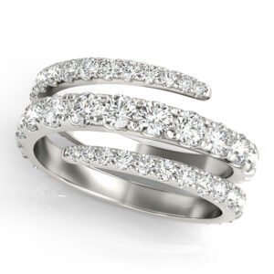 Multirow Split Shank Swirl Fashion Rings