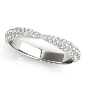 Multirow Pavé Wedding Bands