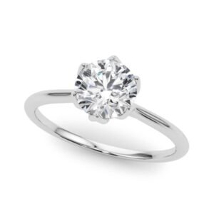 Tulip Solitaire Engagement Ring