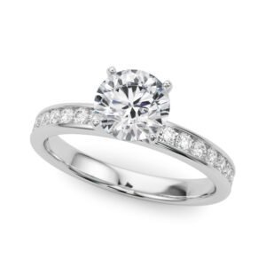Channel Set Engagement Ring