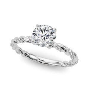 Twisted Rope Style Engagement Ring