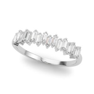 Fancy Shape Baguette Stackable Wedding Bands