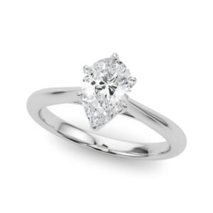 Pear Shape Solitaire Engagement Rings