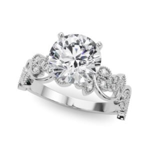Floral Engagement Ring