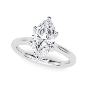 Solitaire Marquise Engagement Ring