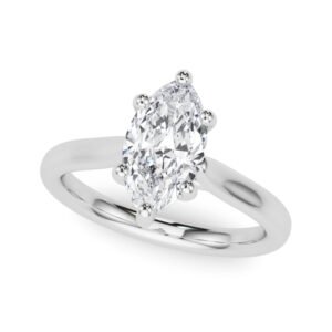 Solitaire Marquise Engagement Ring