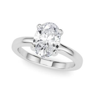 Solitaire Oval Engagement Ring