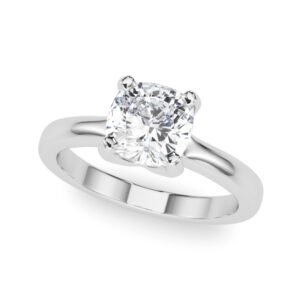Solitaire Cushion Engagement Ring