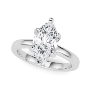 Solitaire Marquise Engagement Ring