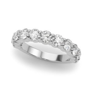 11-Stone Shared Prong Wedding Band