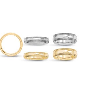 4mm Double Milgrain Comfort Fit