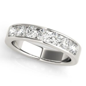 Channel Set Wedding Band
